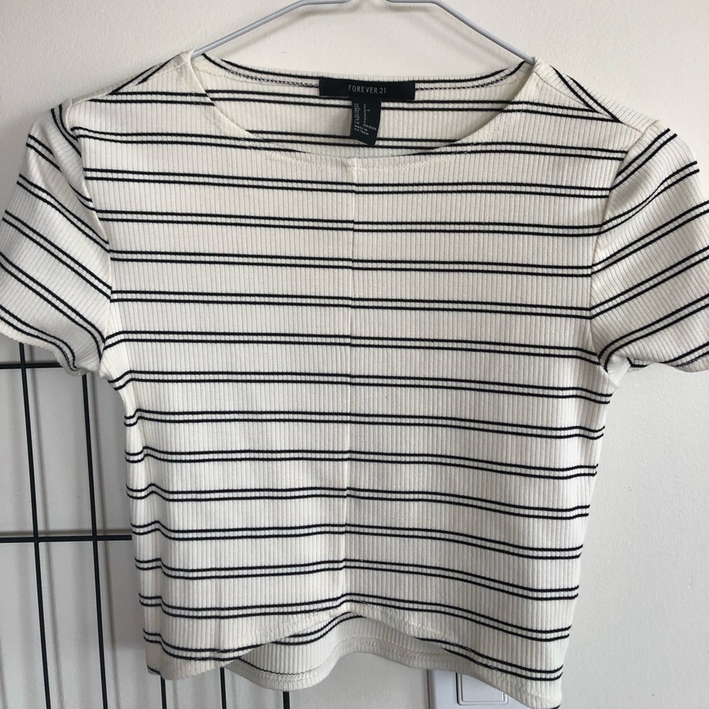 Forever 21 striped crop top